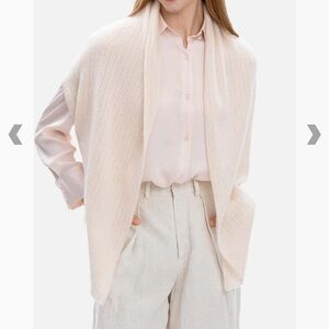 Ovcio 100% Cashmere Knit Ivory Effortless Vest OS